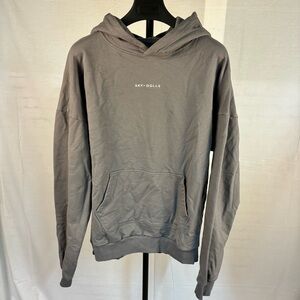 Sky Dolls Hoodie Sweatshirt in Storm Gray L